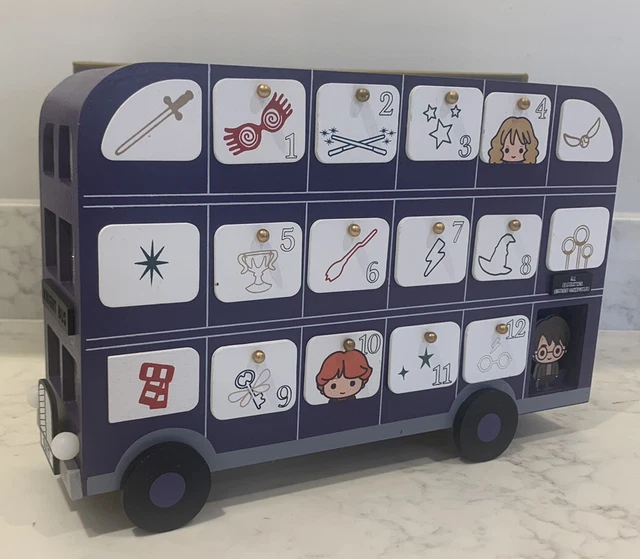BNWT HARRY POTTER Knight Bus Advent Calendar Led Light Up Hogwarts
