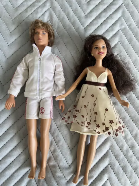 Mattel Disney High School Musical Dolls - Troy (1968) and Gabriella (2001)