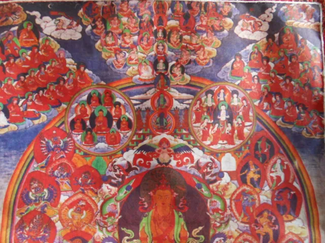 Thangka Mandala des Amitayus, seltenes Motiv, Tibet Buddhismus bouddha, Dharma 3