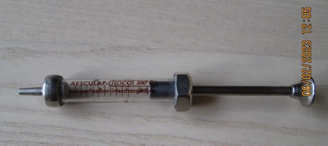 Aesculap Glaskolbenspritze Isocal 200 Grad Celsius