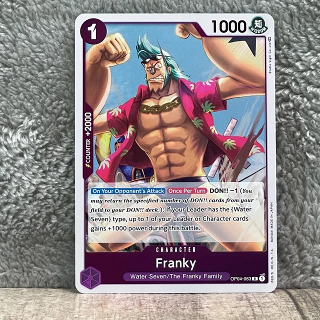 ONE PIECE CARD Game Franky Kingdoms of Intrigue OP04063 1.60 PicClick