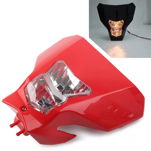 Headlight Headlamp Lamp LED For CRF450XR CRF450L 2019-2020 Dirt Bike Red
