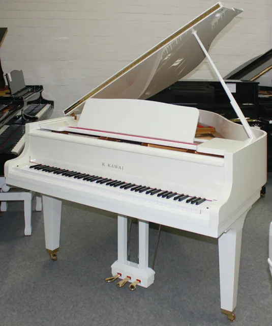 Flügel Klavier Kawai KF-1, weiss poliert, 164 cm, alles neu, 5 Jahre Garantie