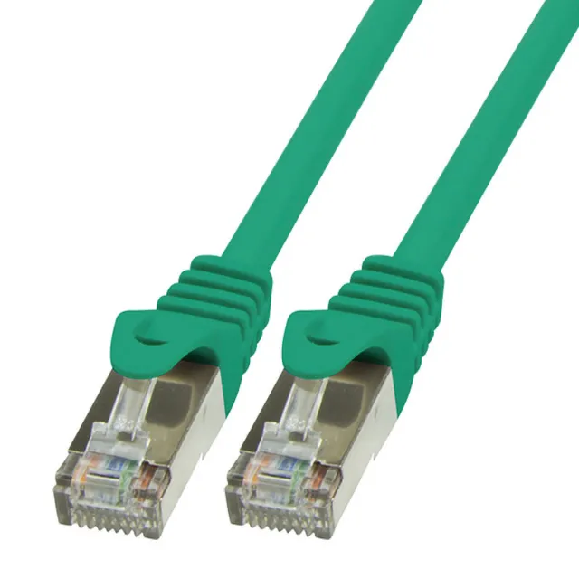1m CAT.6 Patchkabel Netzwerkkabel SFTP grün LAN Ethernet DSL RJ45 Kabel