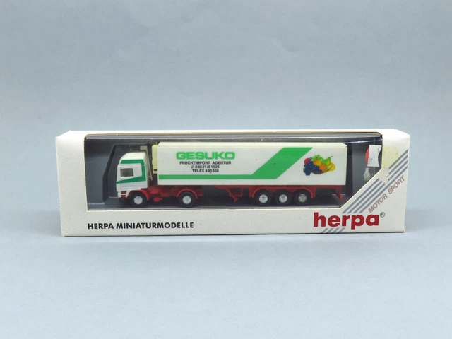 Camion Remorque Skoda DDR 1:87 H0 Permot - Modèle Réduit Bleu Plastique - Occasion Collection