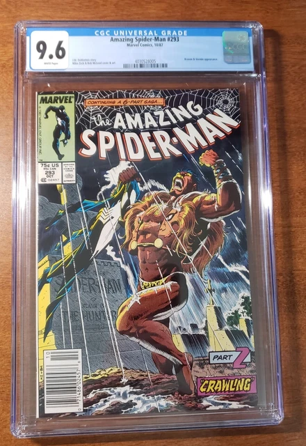 Amazing Spider-Man #293 - Kraven - Newsstand - CGC 9.6