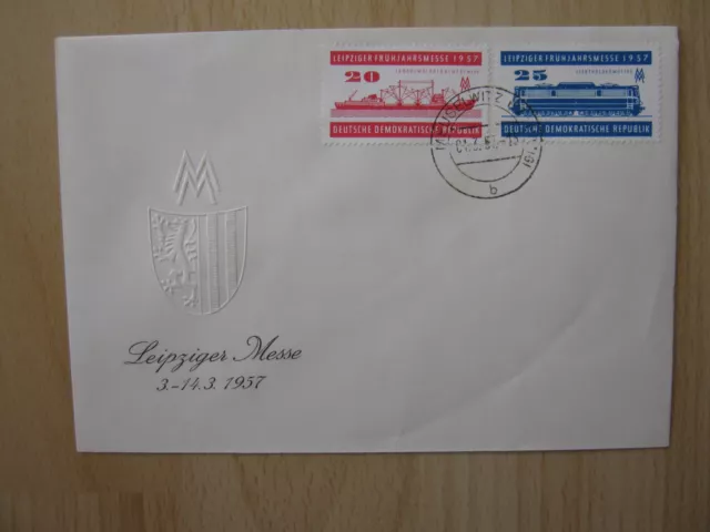 Ersttagsbrief / FDC DDR 01.03.1957  Leipziger Frühjahrsmesse   (559-560)  22