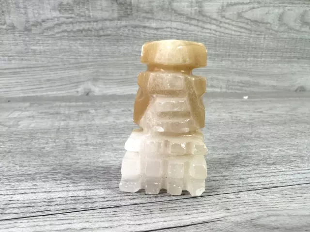 White Brown Marble / Onyx Stone Replacement Pawn Chess Piece