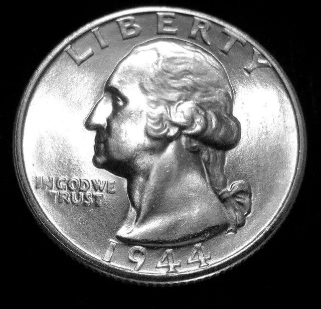 1944-S Washington Silver Quarter *Gem Brilliant Uncirculated* Scarce! Free S/H!