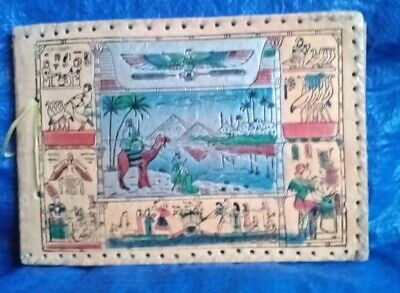 1 X Old Original Hand Made Egyptian Photo  Album With Old Mixed  Photos