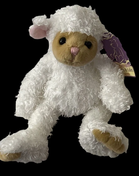 Heads & Tales By Gund Creamy White Plush Lamb 7" NEW