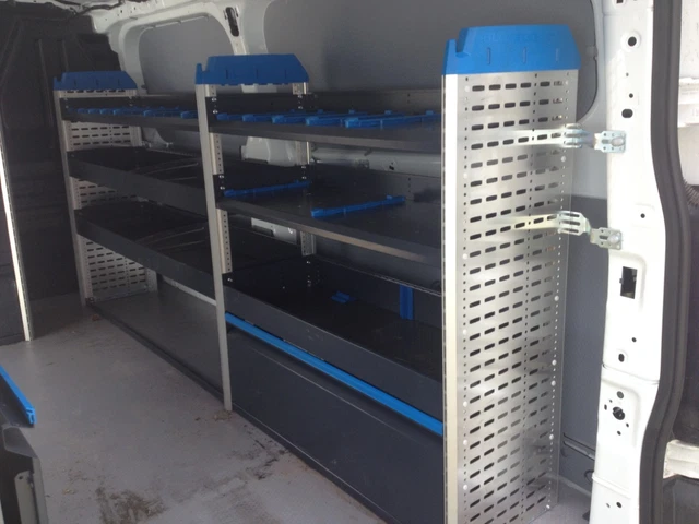 Transit Van Sortimo Racking FORD TRANSIT CUSTOM 2024 VAN RACKING SHELVING SHELVES GLOBELYST 4 ...
