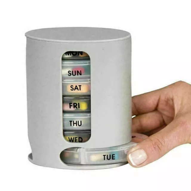 Pill Box Organizer Medicine Tablet Daily Weekly Storage Dispenser 7 Day Week