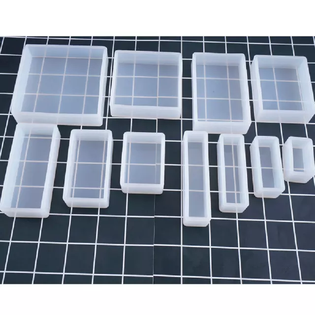 Square Rectangle Silicone Molds Epoxy Resin Casting Jewelry Ornaments Making DIY