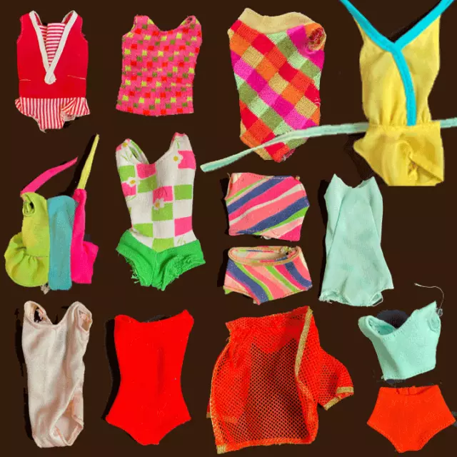 PICK Vintage Barbie Doll Mesh TNT Dramatic Swimsuit Bathing Suit Swim Francie