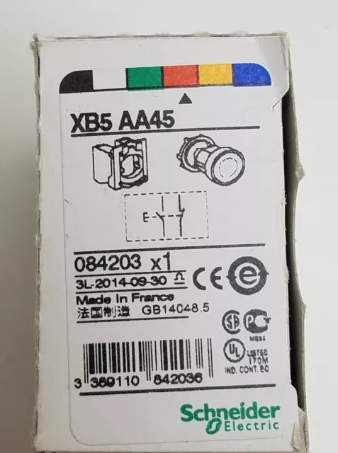 XB5AA45 Schneider Electric RED Push Button #8744