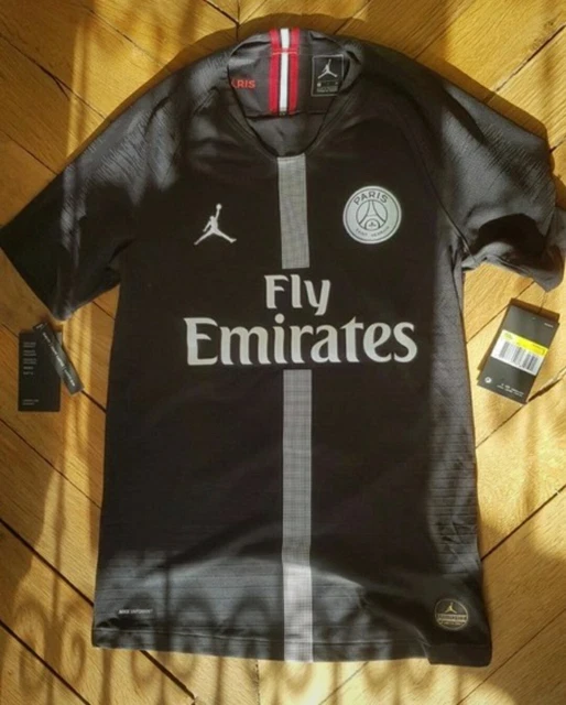 Maillot Jordan X PSG Noir 18-19 slim fit taille S vaporknit, neuf et d'origine