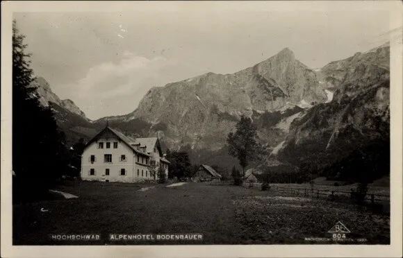 Ak Steiermark, Hochschwab, Alpenhotel Bodenbauer - 3878534
