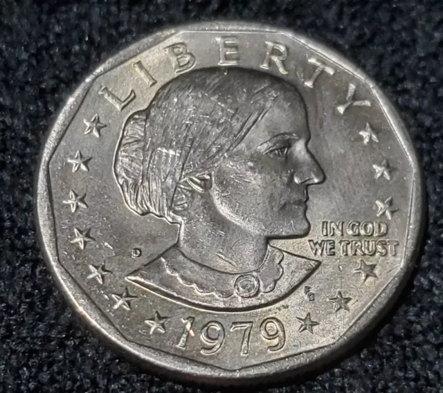 Susan B. Anthony Dollar 1979 Wide Rim Rare