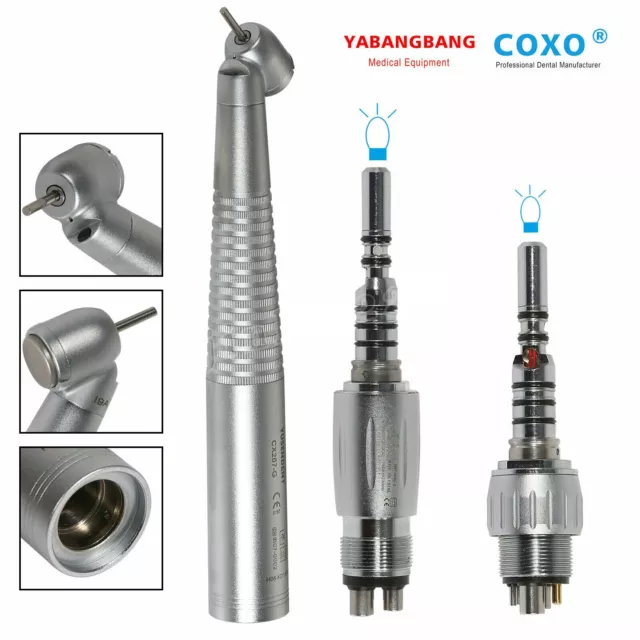 Dental 45 Degree Fiber Optic LED Handpiece fit KaV 4H/6H Quick Coupler ulk