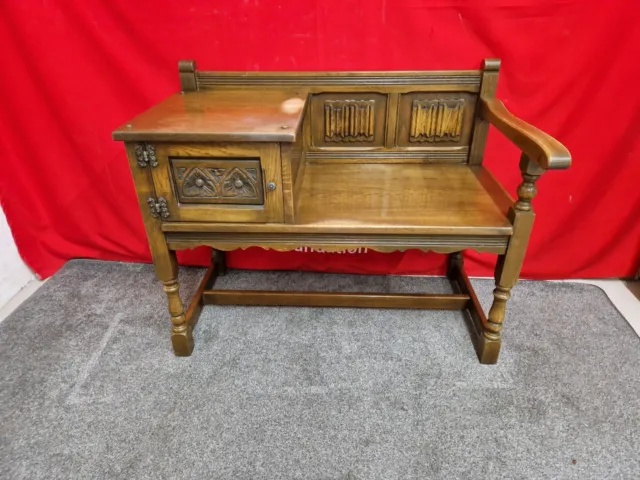 Wood Bros. Old Charm Oak Hall Telephone Table CS W73