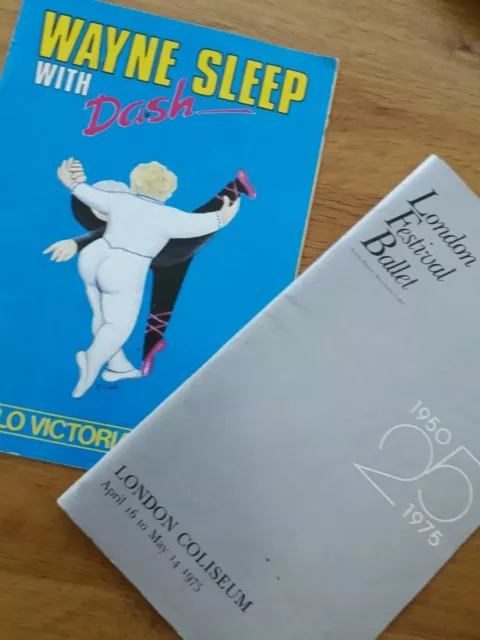 2 x London Ballet progs, Wayne Sleep, Dash, Beryl Cook illus, Festival Ballet