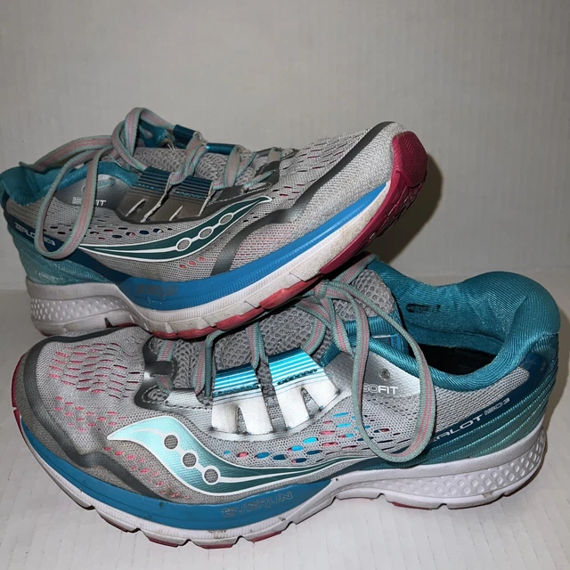SAUCONY WOMENS ZEALOT Iso Running Shoes Multicolor Low Top Lace Up