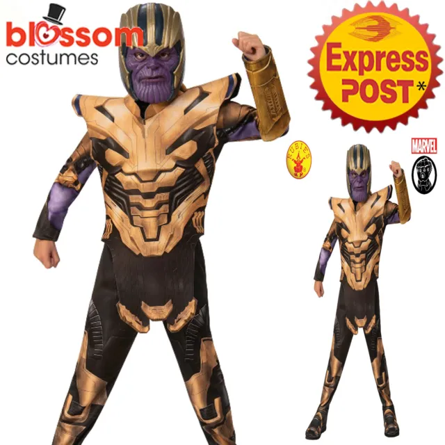 CK1435 Endgame Thanos Superhero Avengers 4 Marvel Book Week Kids Boys Costume