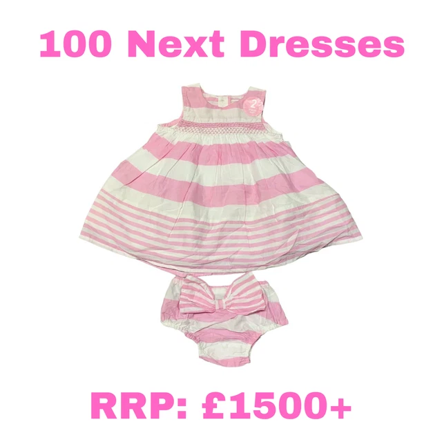 NEXT Baby Girls Dress Outfit Joblot x 100 2 Pieces Wholesale Joblot Bundle 0-3m