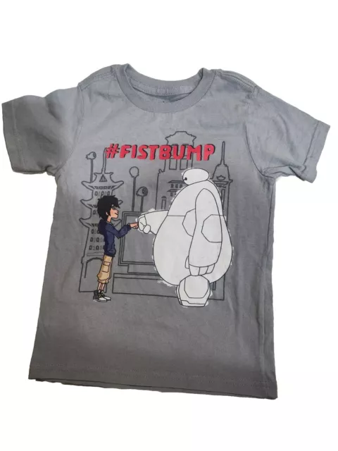 Disney Store Big Hero 6 FistBumpT Shirt Tee Boys Size XS 4 NWT