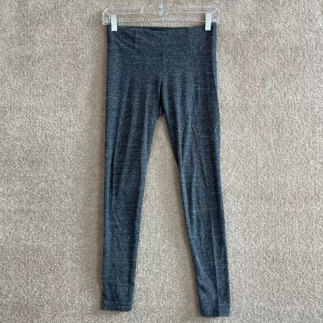 Aritzia Talula Leggings Womens Size Small Heather Gray High Rise Wide Waistband