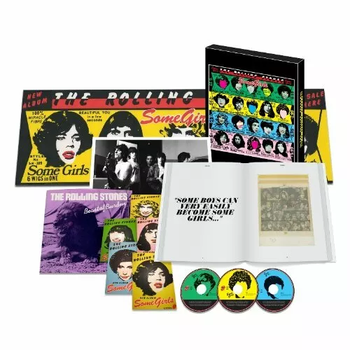 ROLLING STONES SHM-2CD+DVD+7+Book BOX Some Girls Super DX Edition From japan