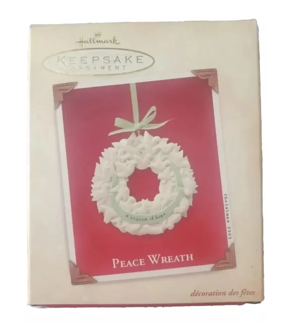 Peace Wreath Hallmark Keepsake Ornament