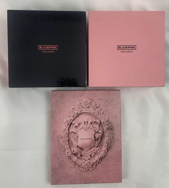 BLACKPINK THE ALBUM Exclusive Limited Edition Black Pink CD Box Lot Of ...