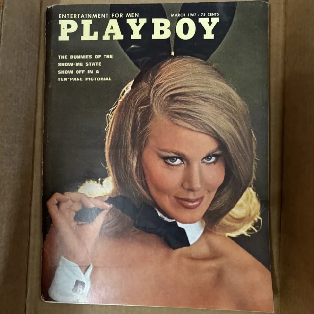 Playboy Magazine March 1967 Centerfold Intact Vargas Girl Sharon Tate Feature