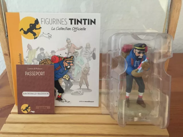 Tim & Struppi Figur Nr. 034 - Haddock als Bergsteiger (11,5 cm) ✅ Tintin Col...