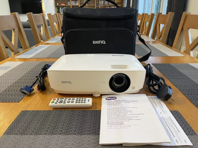 BenQ MS531 HDMI 3,300 Lumen Home Cinema Projector VGA 336 Hours Used Remote SVGA