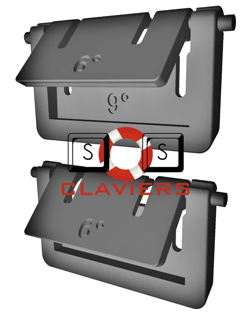 Pieds De Rechange (tilt Legs) Pour Clavier Acer PR1101U - Noir, Neuf, Fabriqué En France