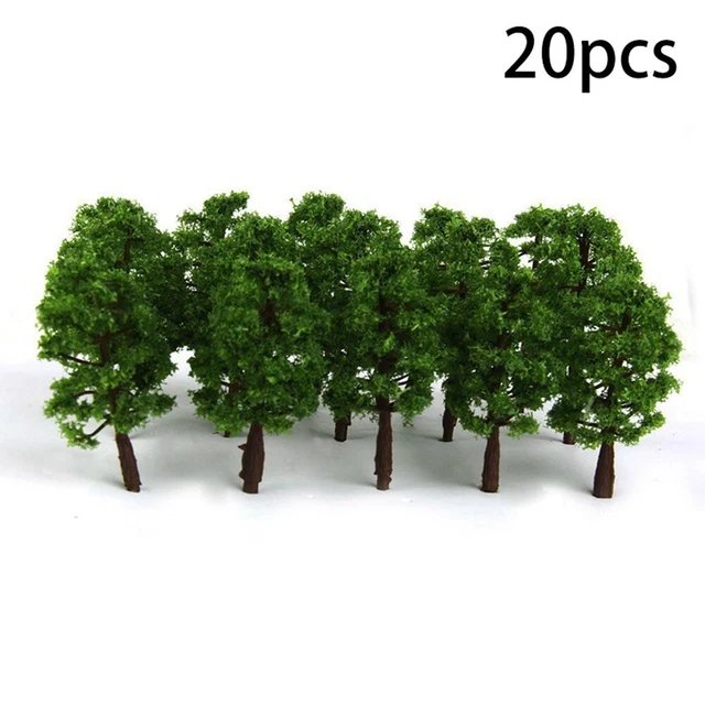 Fai da te Modellino Albero Decorazione 20 Pz Accessori Scenari Verdi per Modello