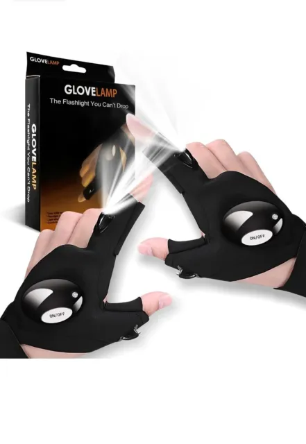 1Pair Finger Glove with LED Light Tools Outdoor Gear Rescue Night Fishing