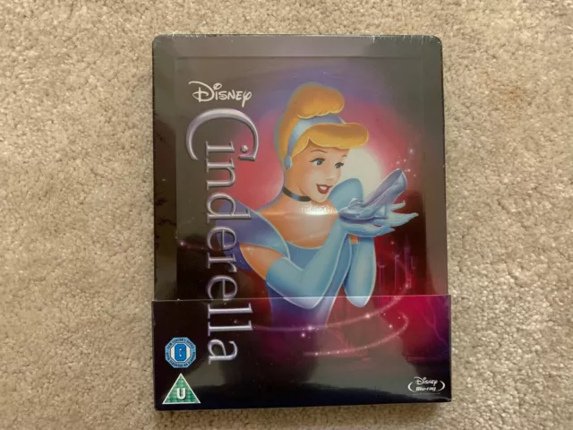 Disney Cinderella Zavvi Exclusive Steelbook Blu Ray New & Sealed