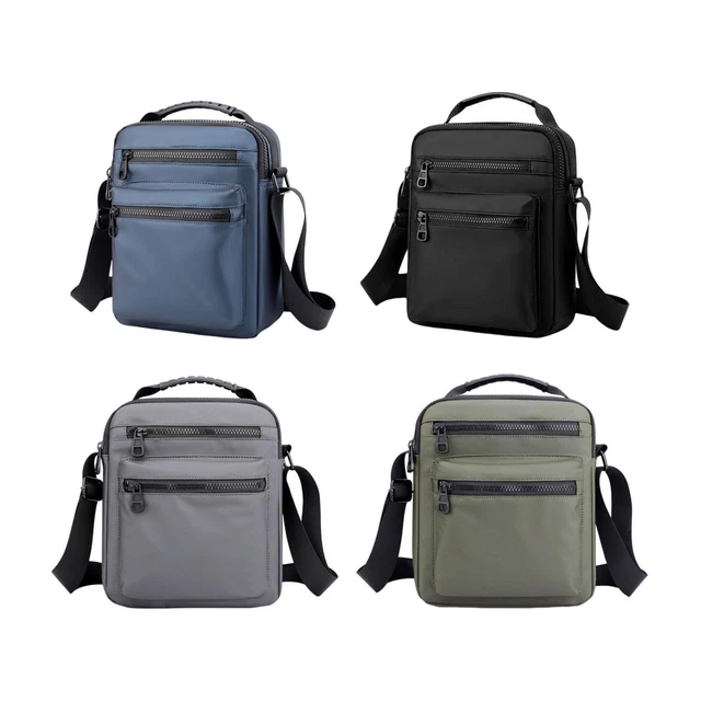Sac de messager pour homme Sacs à bandoulière Décontracté Léger Fermeture