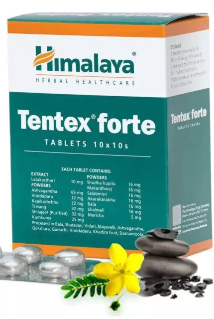 Himalaya Tentex Forte Tablets for Sexual Vitality Multi Pack | Free Shipping