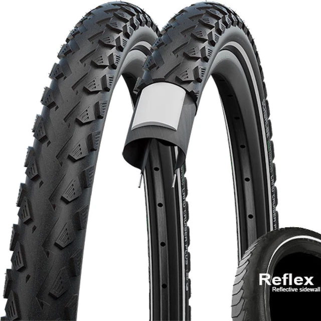 Schwalbe Reifen Fahrrad LandCruiser Plus Puncture E-25 Draht Green Reflex E 25
