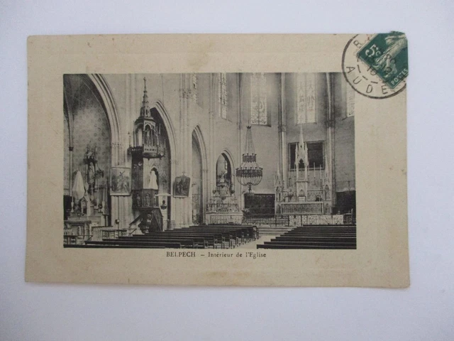 Carte Postale Ancienne AK BOEN - Intérieur De L'Église (430654) - Originale