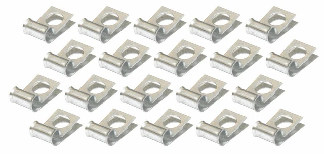 3/8 Brake Fuel Tube Set .375 Wrap Around Line Clamp Clip 20 Pack Galvanized