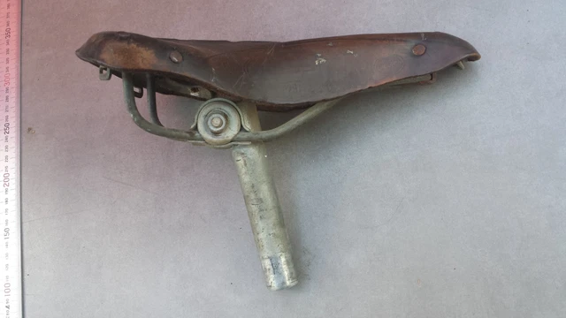 Selle Vélo Vintage BROOKS, Noire, Pour Cyclotourisme Et Vélo Ancien, Fabrication UK