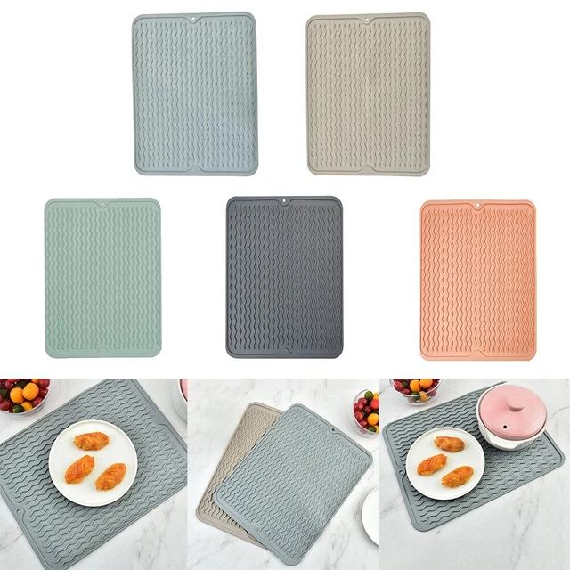Tappetino Cucina Tovagliette Gomma di Silicone Spesso Trama Righe 40 30cm Buono