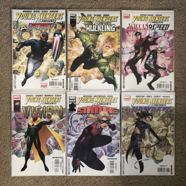 Young Avengers Presents Full Direct Edition Set 1-6 Marvel Limited Series Vision