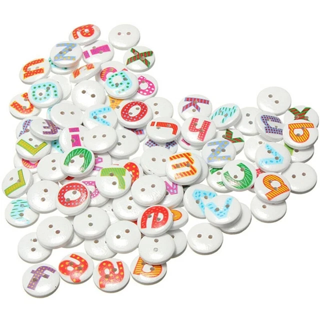 Uinfhyknd 50 bottoni misti a forma di farfalla, in legno, 2 fori, per cucito, scrapbooking, fai da te